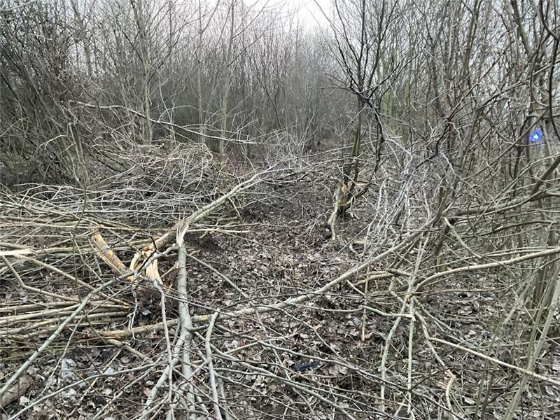 Reifen-Platzer führt zu Unfall auf der A7 Erst nach etwa 100 Metern kam das Fahrzug zum stehen. Foto: Feuerwehr