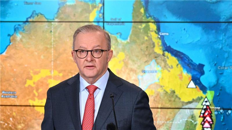 Heftiges Unwetter trifft Australiens Ostküste Erst sollte der Sturm wie Australiens Premierminister heißen - das erschien dann aber doch zu heikel.