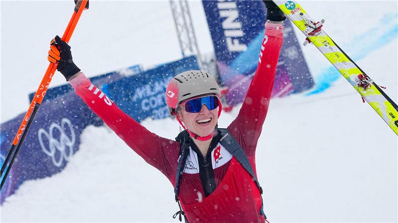 Erste Olympiasiegerin im Skibergsteigen: Marianne Fatton
