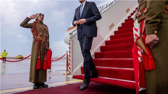 Erste Station der Nahost-Reise ist Jordanien.