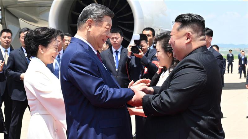 Es ist das erste Mal seit sieben Jahren, dass Chinas Staatschef Xi Jinping die nordkoreanische Hauptstadt besucht.