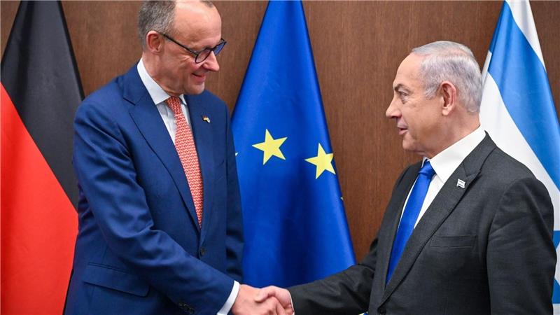 Es ist die erste Reise von Friedrich Merz als Bundeskanzler nach Israel (Archivbild).