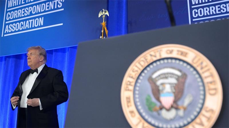 Trump zu Medien: „Wenn ich weg bin, seid ihr alle pleite“ Es war Trumps erste Rede.