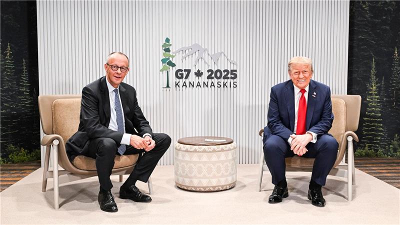 Merz fordert nach Gespräch mit Trump mehr Druck auf Russland Es war das zweite Treffen innerhalb von zwei Wochen zwischen Merz und Trump.