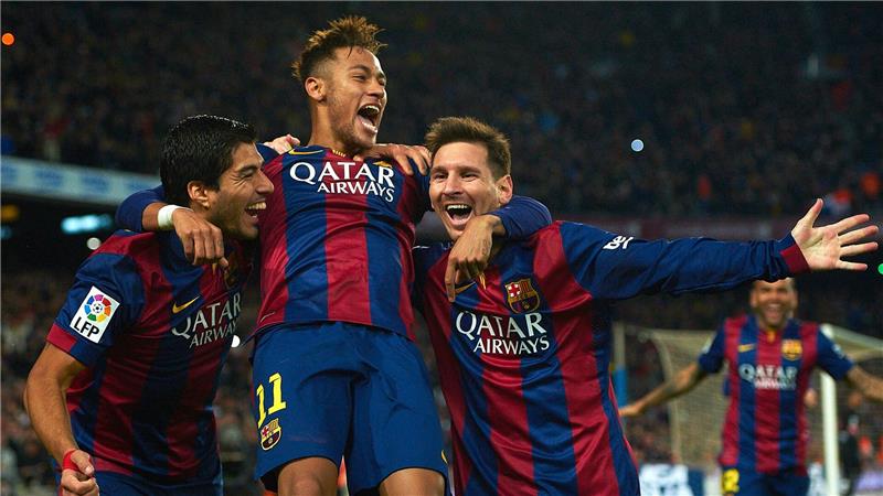 Die Akte Neymar: Was vom teuersten Fußballer noch übrig ist Es war ein magisches Trio: Neymar (M), Louis Suarez (l) und Lionel Messi (r).