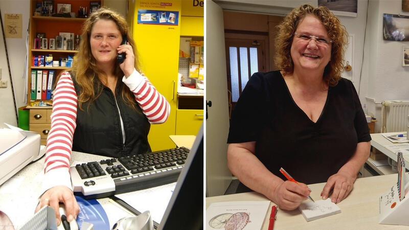 Etwa 20 Jahre liegen zwischen den beiden Bildern: So lange führt Sabine König auf der Goslarschen Straße ihrem Papierflitzer.