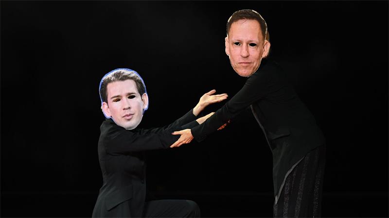 Ex-Kanzler Kurz und Technologie-Investor Thiel bekommen ihr Fett weg. 