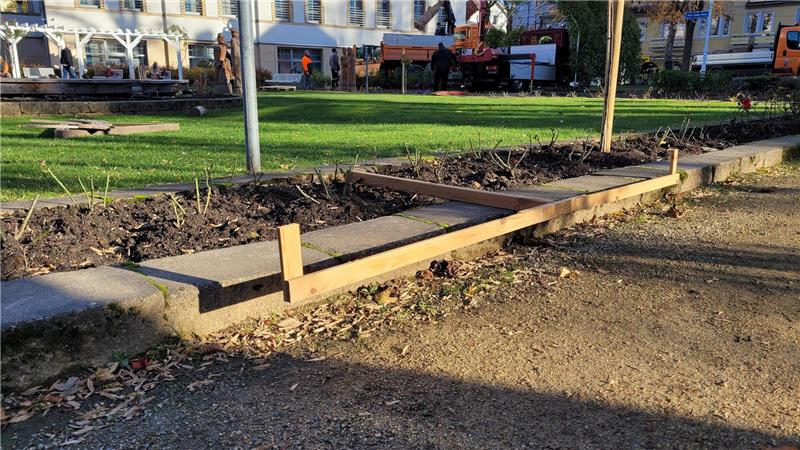 Ohne Menschen wie Peter Kopp (76) gäbe es keine Harzburger Krippe Extra für den Krippenaufbau hat Peter Kopp einen Abstandhalter aus Holz gebaut.