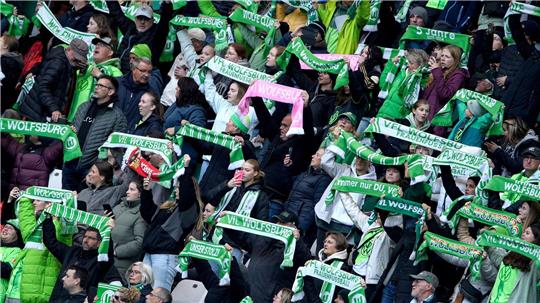 Fans des VfL Wolfsburg.