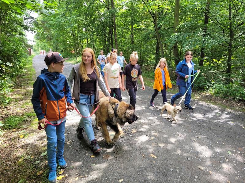 Ferienpass Tierheim Besuch Annalena Thormann Foto: Exner