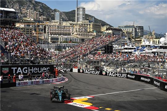 Fernando Alonso beim Qualifying in Monaco.