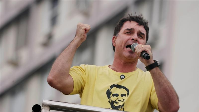 Flávio Bolsonaro will im kommenden Jahr für das Präsidentenamt antreten. (Archivbild)