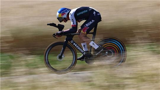 Florian Lipowitz ist bei der Dauphiné-Rundfahrt nun schon Gesamtzweiter.