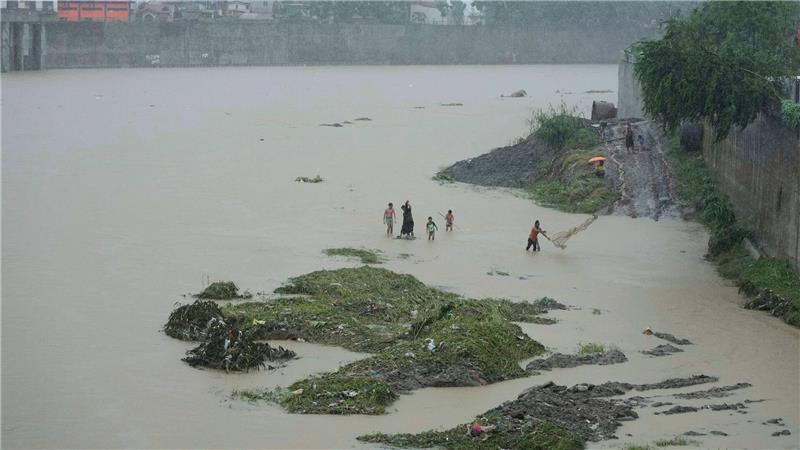 Sturm „Wipha“: Tote auf den Philippinen und in Thailand Flüsse sind in der Folge des Sturms massiv angeschwollen.