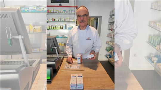 Fragen Sie Ihren Apotheker: Jens Kloppenburg aus Oker, regionaler Vertreter für seine Branche, spricht von „Lieferengpässen“. Medikamente sollten möglichst frühzeitig bestellt werden. Foto: Sowa