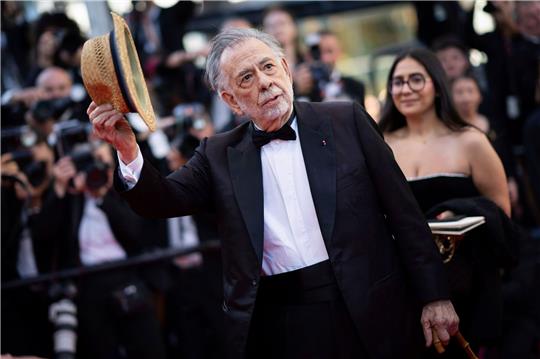 Francis Ford Coppola stellt seinen Film «Megalopolis» in Cannes vor.