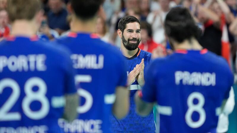 Glücksrausch: Handballer träumen von Medaille Frankreichs Nikola Karabatic verabschiedete sich vom Handball.