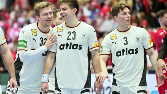 Franz Semper, Renars Uscins und Nils Lichtlein spielen um EM-Gold. 