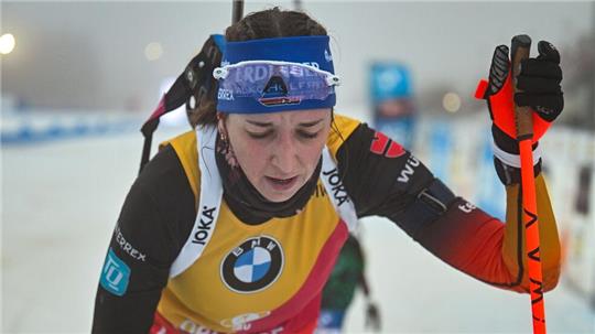 Franziska Preuß hatte keine Chance auf den Sieg.