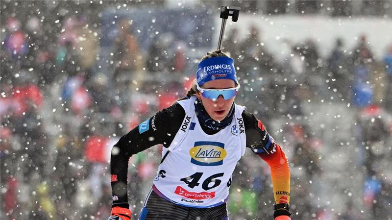 Franziska Preuß holte Silber im Sprint.