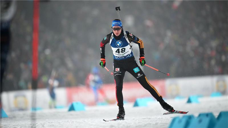 Franziska Preuß landet im verkürzten Einzel von Nove Mesto auf dem Podest.