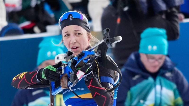 Franziska Preuß musste einmal in die Strafrunde.