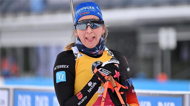 Verfolgung in Oberhof: Grotian wird Fünfte Franziska Preuß verliert Punkte im Gesamtweltcup.