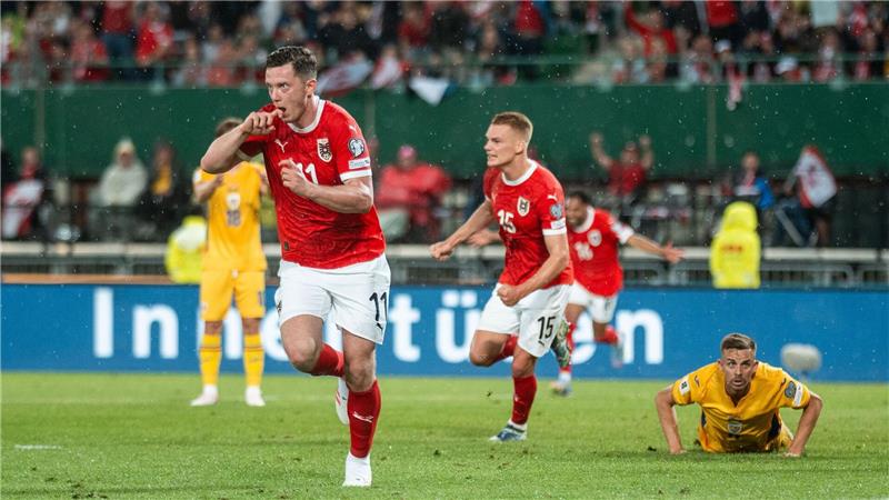 Freiburgs Michael Gregoritsch sorgte für Österreichs 1:0-Führung.