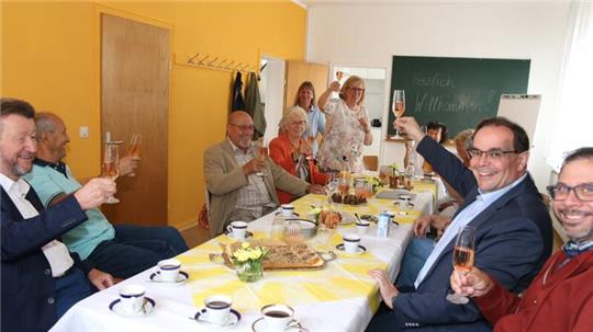 Freudig war die Stimmung am Dienstagvormittag im neuen Domizil.