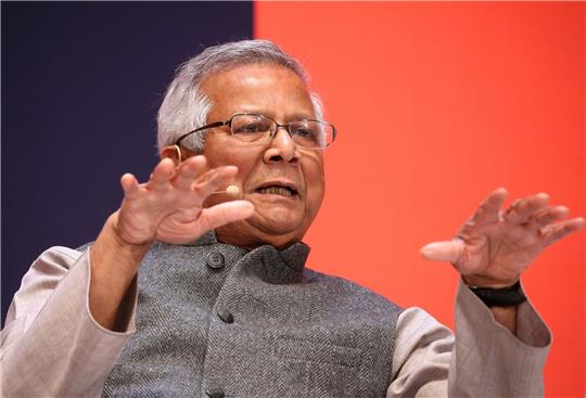Friedensnobelpreisträger Muhammad Yunus im Januar 2020 in München.