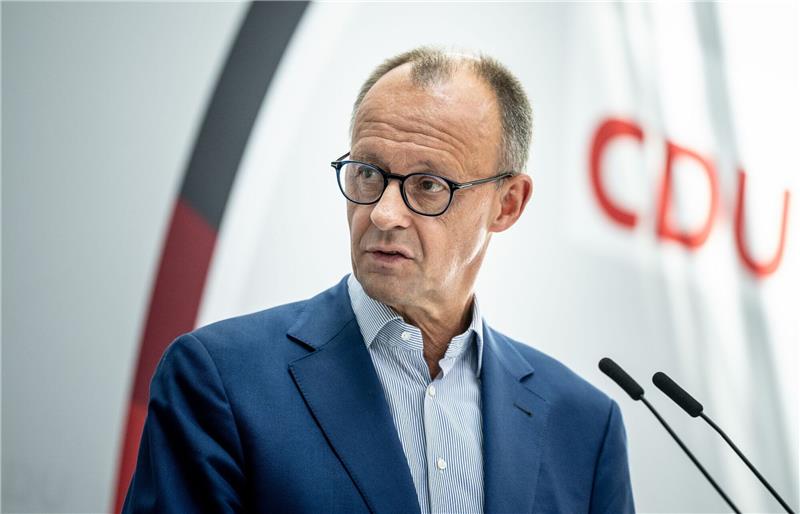 Friedrich Merz, CDU Bundesvorsitzender und Fraktionsvorsitzender der CDU/CSU-Fraktion im Bundestag.