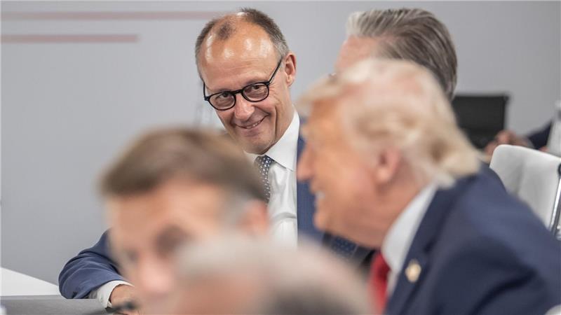 Ukraine, Rohstoffe, KI - G7 arbeiten wieder eng zusammen Friedrich Merz fand die Zusammenarbeit mit US-Präsident Trump konstruktiv und persönlich in Ordnung.