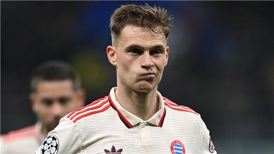 Frust pur: Joshua Kimmich nach dem Bayern-Aus in Mailand.