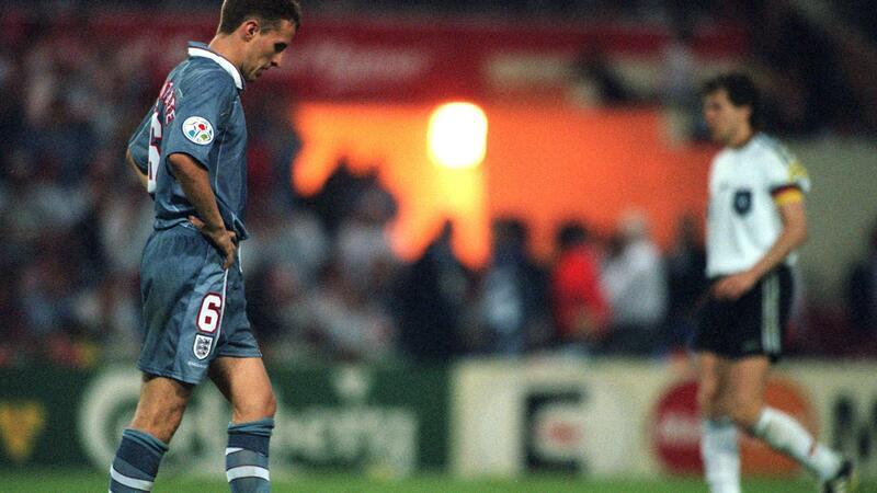 Frust pur: Southgate verschießt bei der Heim-EM 1996