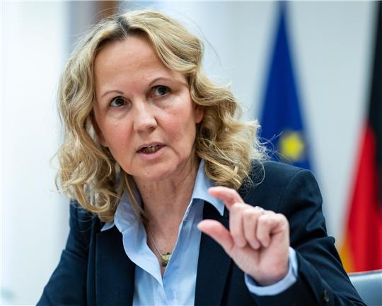 Für Umweltministerin Steffi Lemke steht das Thema der Wasserversorgung auf der Agenda.