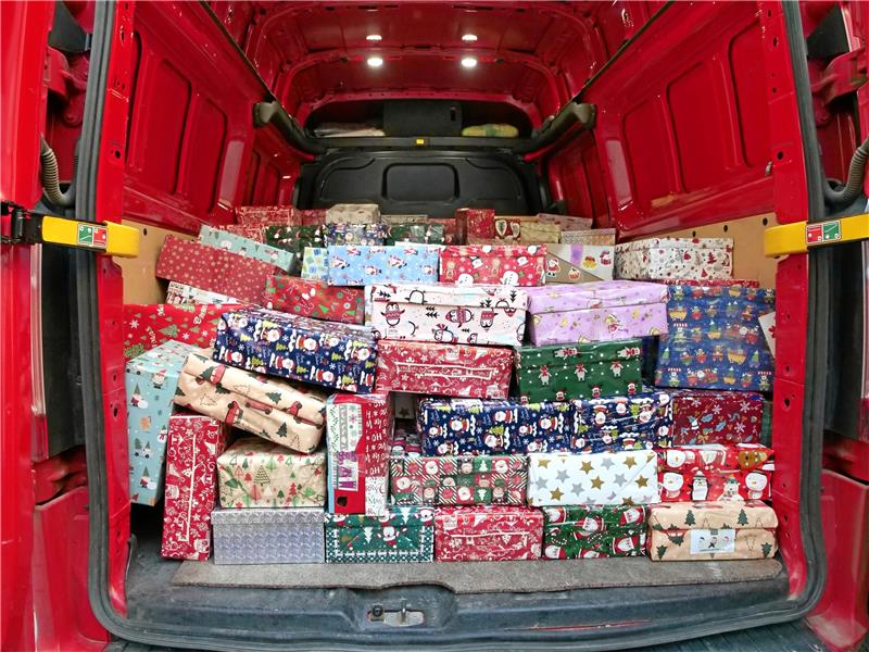 Für den "Weihnachtspäckchenkonvoi" sind die Bad Harzburger Geschenke schon auf den Weg gebracht. Foto: Potthast