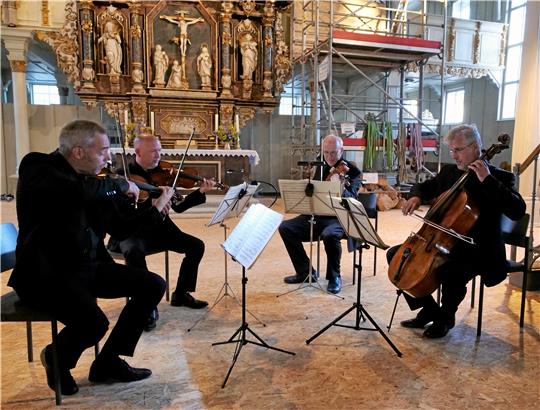 Für die neue Orgel: Das Alma Quartett gibt ein Kammerkonzert in der Marktkirche. Foto: Potthast