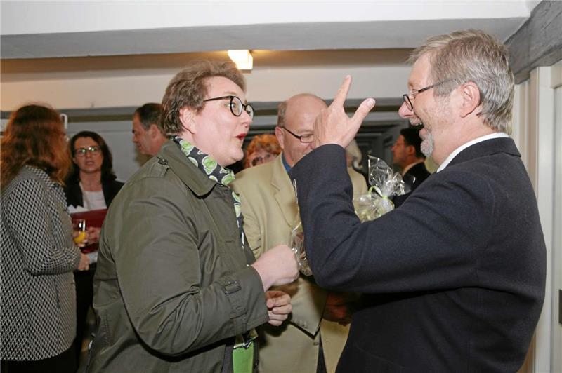 Für jeden hatte der scheidende GZ-Chefredakteur Andreas Rietschel ein persönliches Wort, meist humorvoller Art.  Fotos: Mittendorf