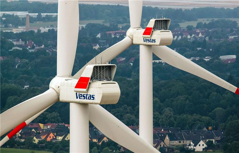 Erneut Streiks beim Windanlagenhersteller Vestas Für rund vier Stunden musste der Betrieb der Windparkanlage heruntergefahren werden (Symbolbild).