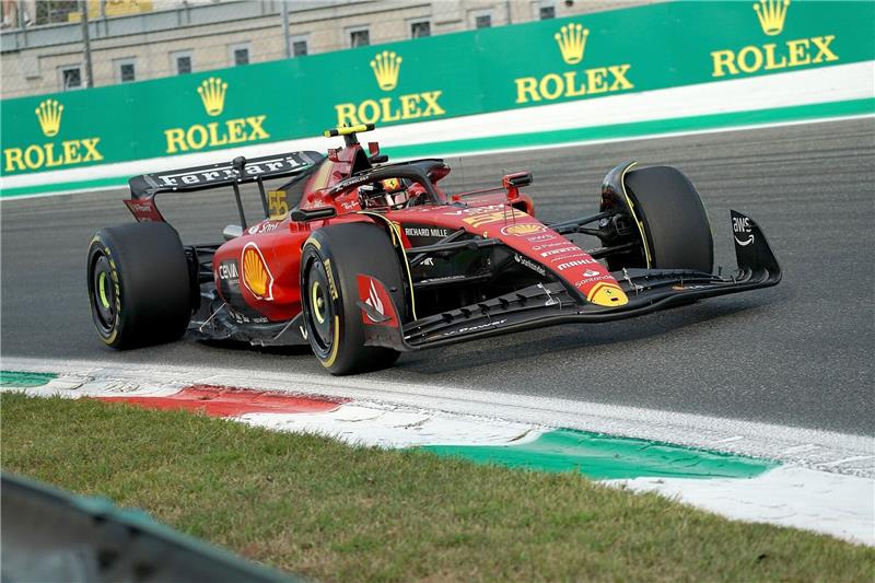 Ferrari-Pilot Sainz mit Bestzeit im Monza-Abschlusstraining Fuhr auch im letzten Monza-Training Bestzeit: Ferrari-Pilot Carlos Sainz.