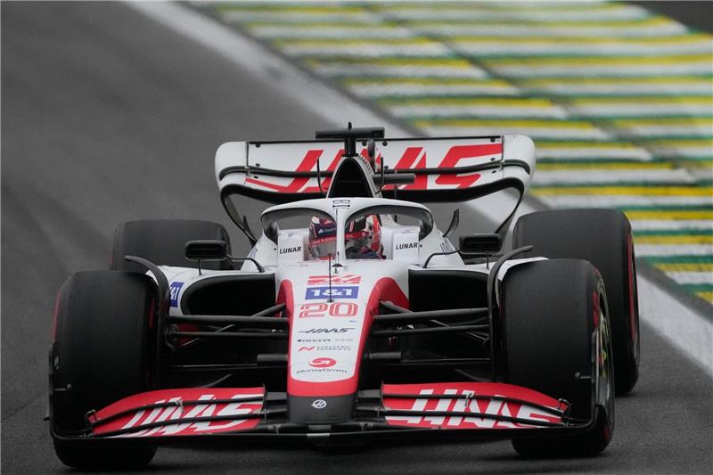 Fuhr in Brasilien in seinem Haas auf den ersten Sprint-Startplatz: Kevin Magnussen.