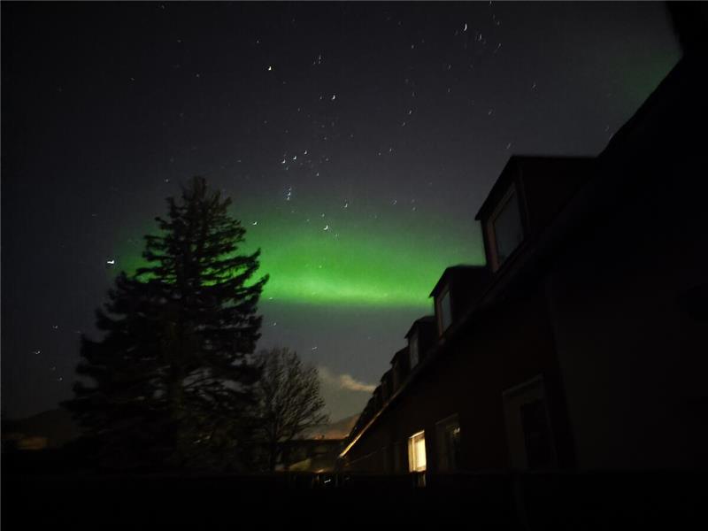 GZ-Leserin Jennifer Lehmann schickt ein Polarlichtbild, das sie in Sudmerberg au...