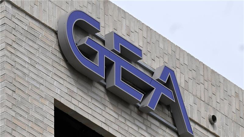 Gea-Logo am Düsseldorfer Unternehmenssitz (Archivbild)