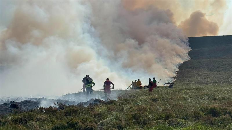 Verheerende Brände: Alle Rekorde sind schon gebrochen Gegen Flammen kämpfen Feuerwehrleute in Schottland.