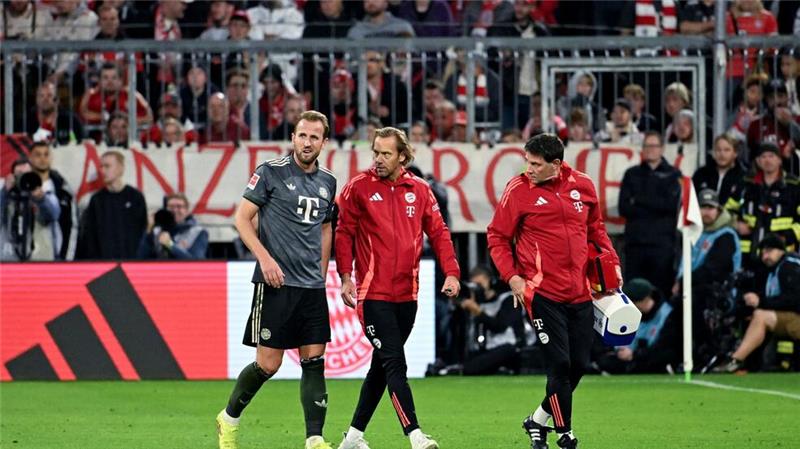 Gegen Leverkusen musste Harry Kane vorzeitig raus.