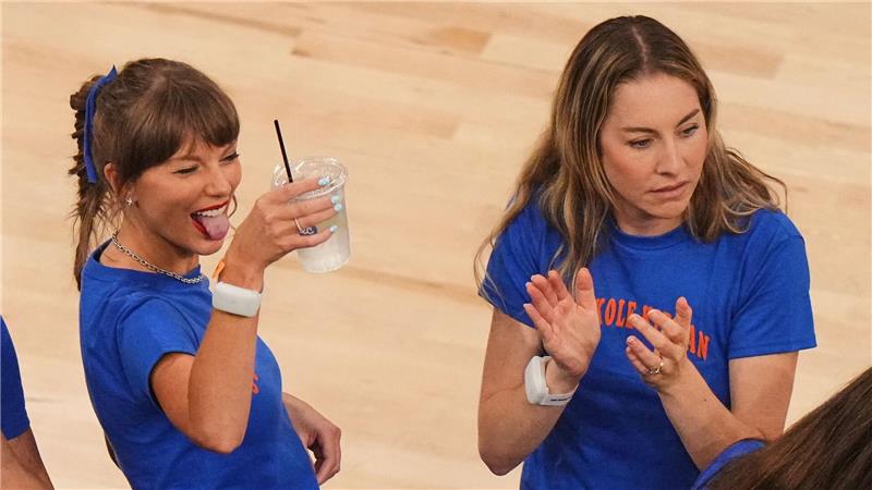 Swift sieht NBA-Historie: Knicks vor erstem Titel seit 1973 Genoss das Spiel in Reihe eins: Taylor Swift.