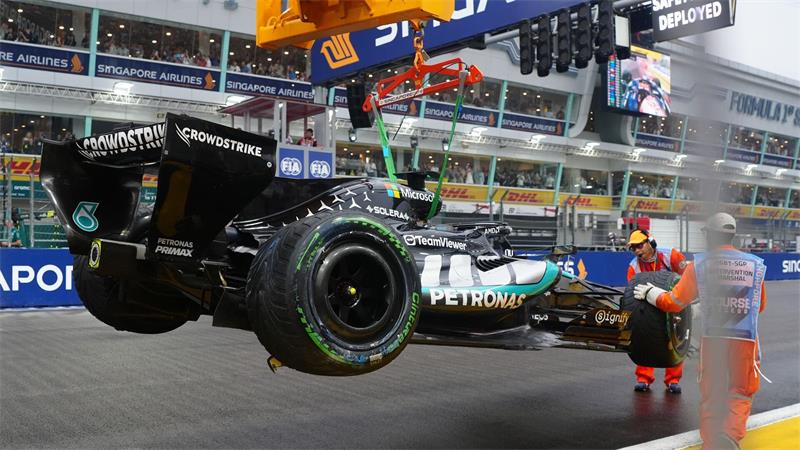 George Russell verschuldete seinen Unfall selbst.