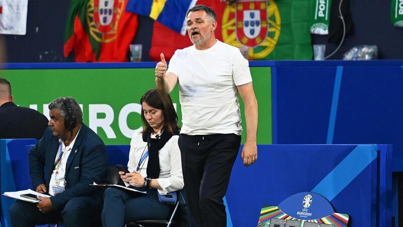 Georgiens Trainer Willy Sagnol war mit der Leistung seines Teams zufrieden.