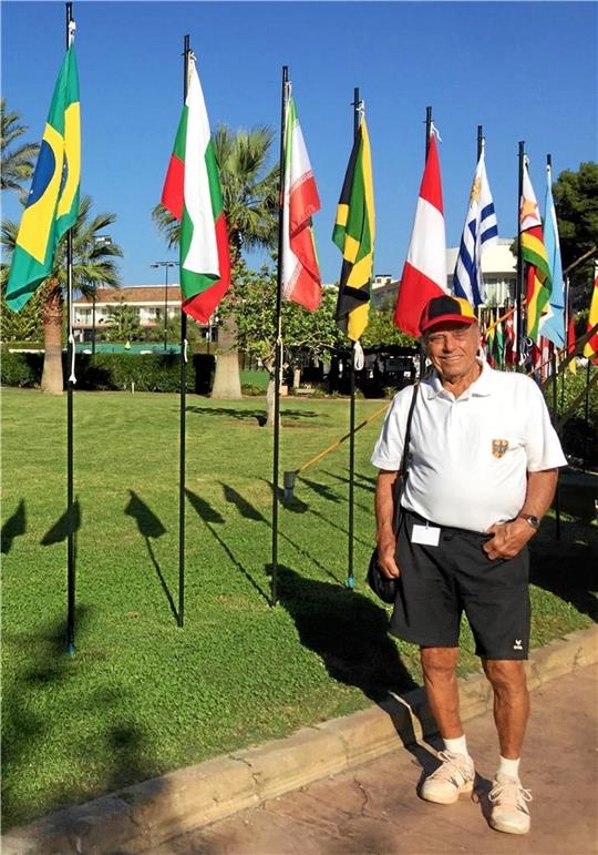 Gerhard Walkerling bei der Weltmeisterschaft auf Mallorca. Foto: Privat