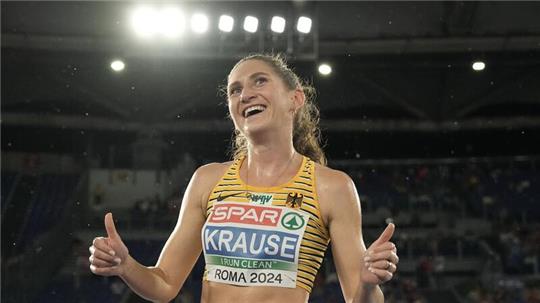 Gesa Krause sicherte sich bei der Europameisterschaft in Rom die Goldmedaille.